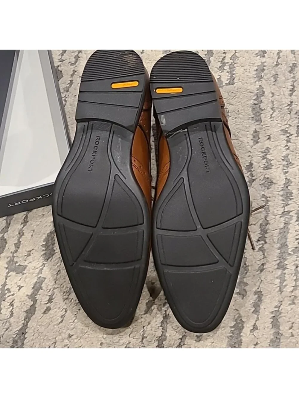 Rockport adiprene by Adidas British tan leather shoes